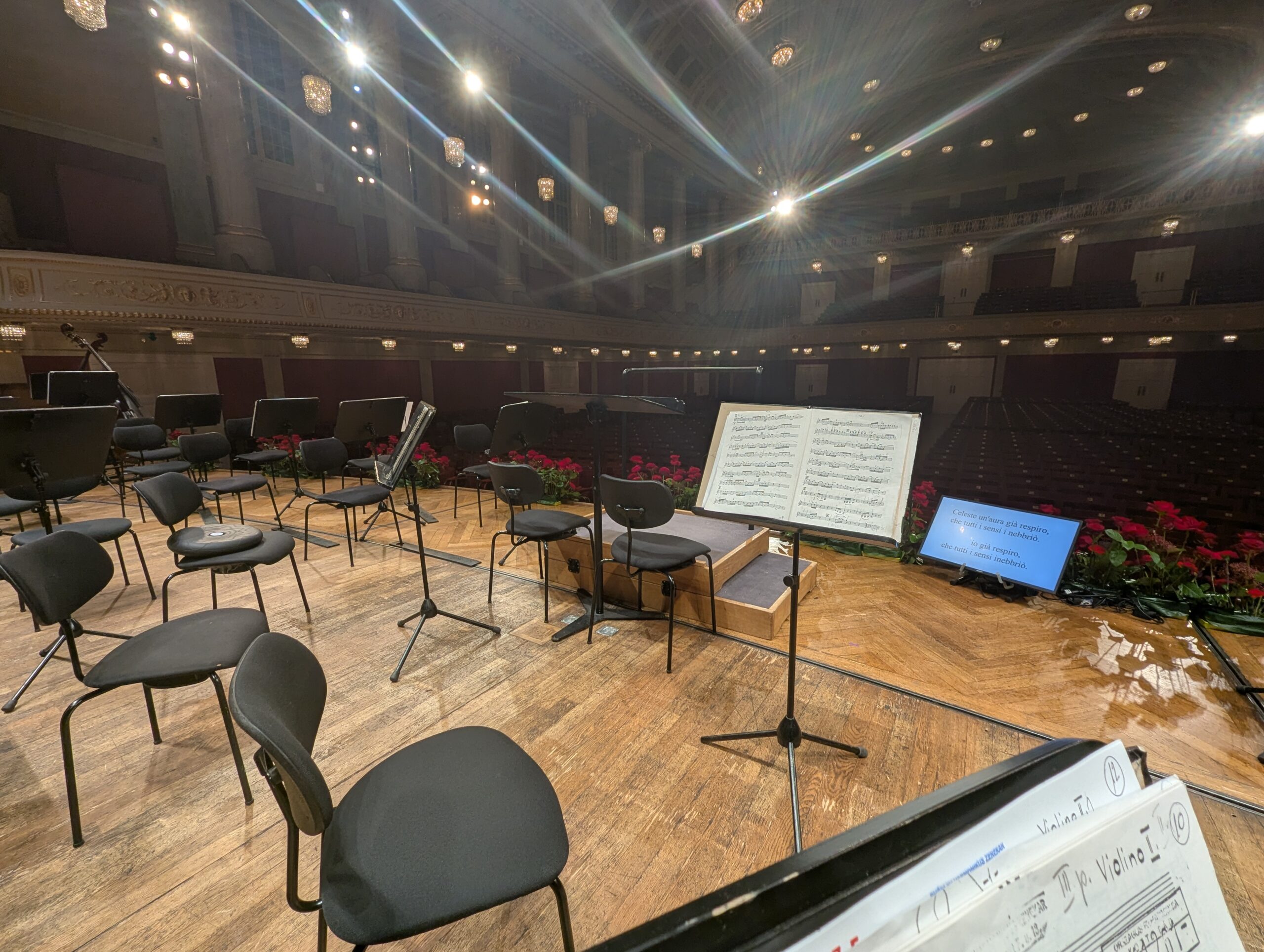 Stage prompter at Kuenstlerhaus Vienna — stage perspective